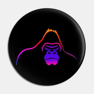 Gorilla One Line Graffity Halloween Spooky Pin