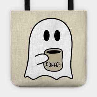 Cute Spooky Coffee Sweatshirt, Womens Ghost Sweatshirt, Spooky Season, Fall Coffee Lover Shirt, Halloween Party Shirt, Fall Graphic Shirt Tote