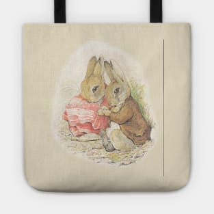 Cuddling Rabbit Couple - Beatrix Potter Tote