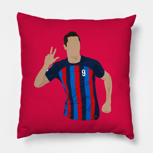 Lewandowski Celebration Pillow by Footscore