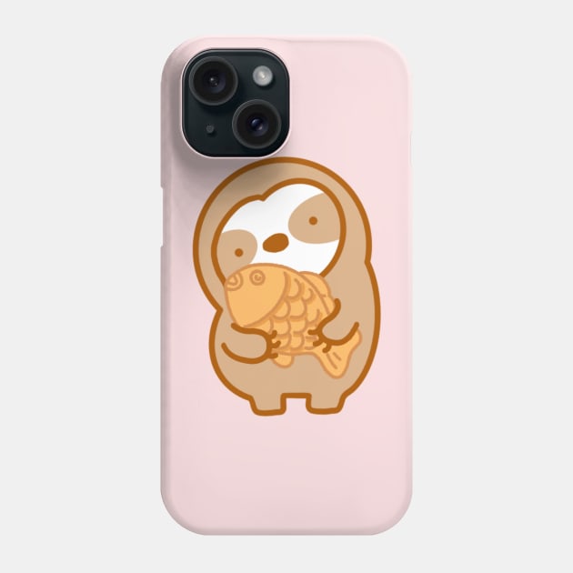 Cute Taiyaki Sloth Phone Case by theslothinme