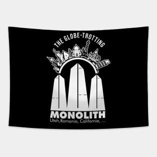 The Globe-Trotting Monolith - Utah Mysterious Monolith Tapestry