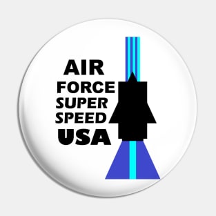 Air Force Super Speed USA Pin