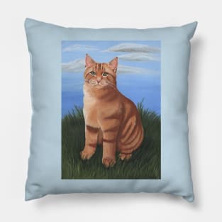 Ginger Tabby Cat Pillow