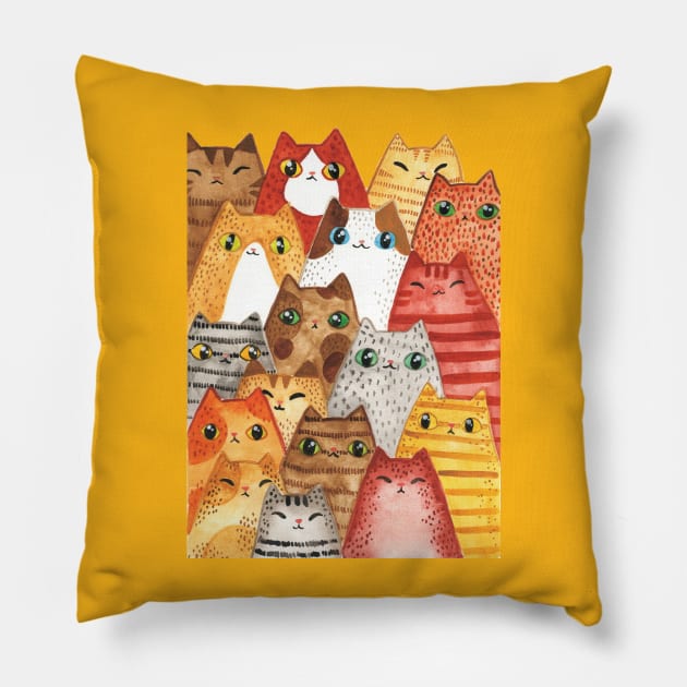 Cats Pillow by jessthechen