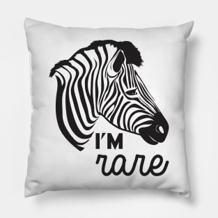 I'm Rare Zebra Pillow