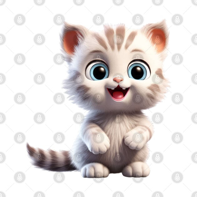 Cute Animal Characters Art 2 -kitten, tiny cat- by Lematworks