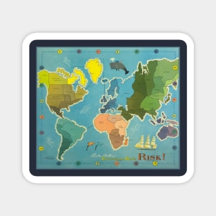 RISK! 1968 Board Game Magnet