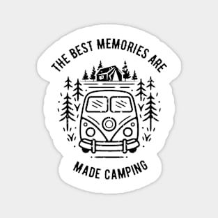 camping memories lovers saying Magnet