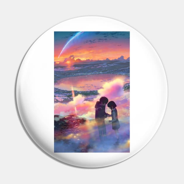 Your Name Poster - kimi no na wa Anime Poster Pin by HipHopTees