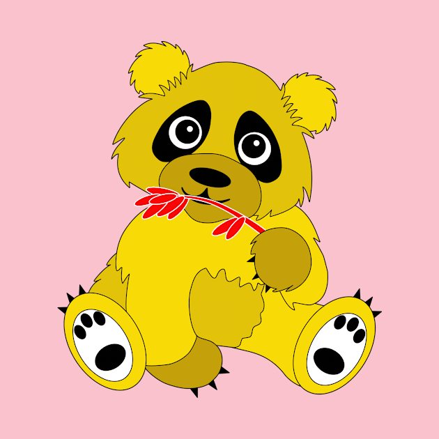 Yellow Panda by dediskalaplus