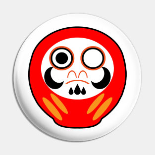 Cute Lucky Daruma Pin