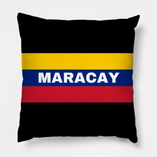 Maracay City in Venezuelan Flag Colors Pillow