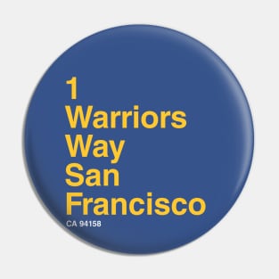 Golden State Warriors Basketball Arena Pin