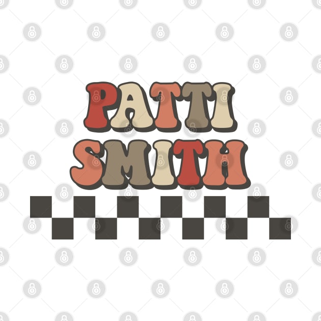 Patti Smith Checkered Retro Groovy Style by Time Travel Style