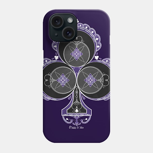 Delicate Ace of Clubs Phone Case by Make-It-Mico