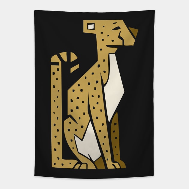 Simple Cheetah Tapestry by CliffeArts