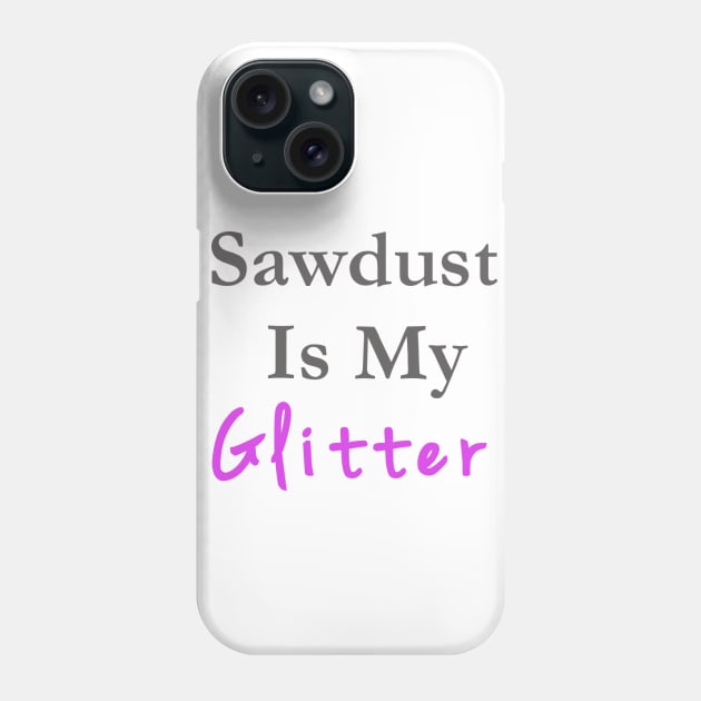 Sawdust & Glitter Purple Phone Case by Clearpebbl