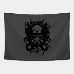 skull face octopus Tapestry