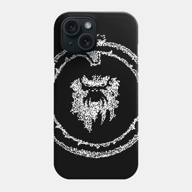 12 Monkeys Ouroboros White w/black outline Phone Case by HumbledDesignStudio