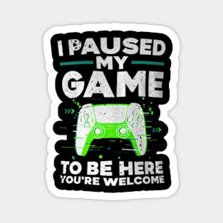 Cool Video  For Men Kids Game Paused Gaming Magnet