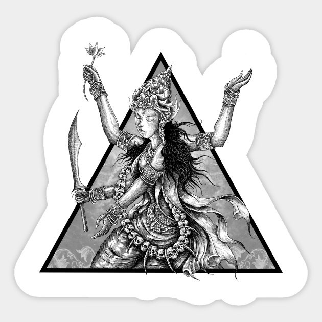 Mahakali Mahakali Sticker Teepublic He works at the hindu as a cartoonist, and continues with his passion, drawing and painting. mahakali