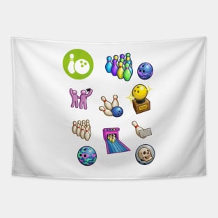 Sims 4 Bowling Night Stuff Icon Pack Tapestry