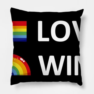 Love Wins, Love Wins design Pillow