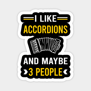 3 People Accordion Accordionist Magnet