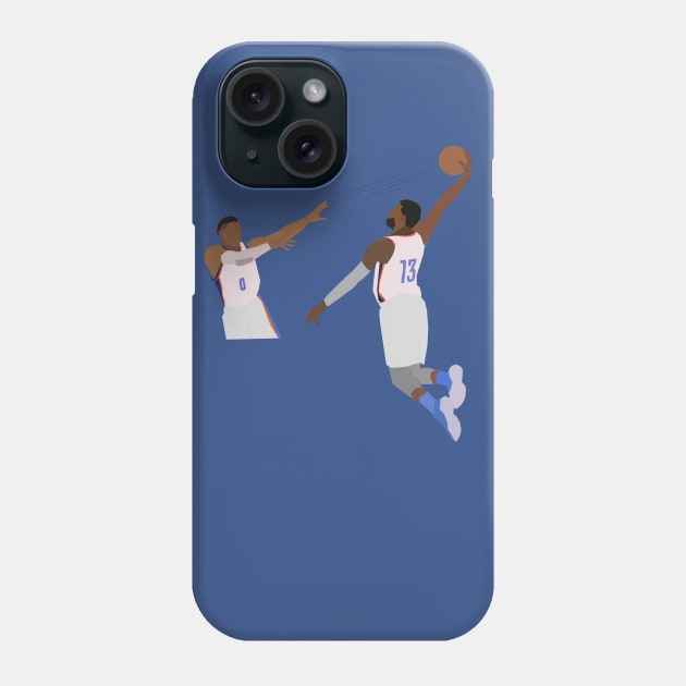 Russell Westbrook to Paul George Phone Case by xavierjfong