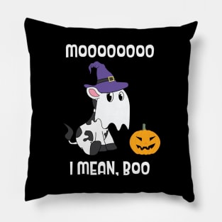 Moo I Mean Boo Pillow