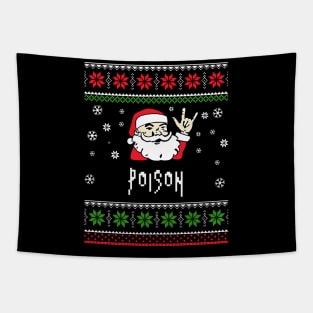 poison santa metal Tapestry