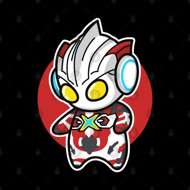 Ultraman X Chibi Style Kawaii by The Toku Verse