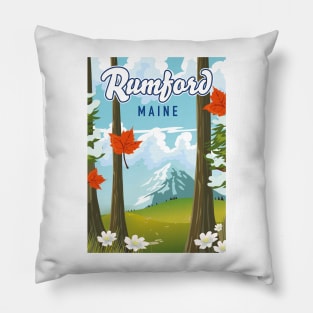 Rumford Maine travel poster Pillow