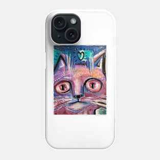 Pink cat Phone Case