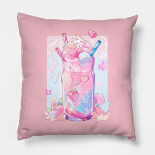 kawaii cute Bunny Ice cream Pillow