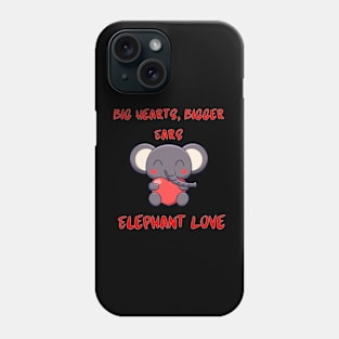 Big Hearts, Bigger Ears: Elephant Love Phone Case