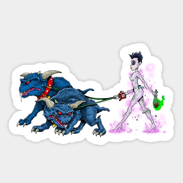 Walking the Terror Dogs - Ghostbusters - Sticker