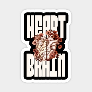 Right balance between head and heart, vintage style Magnet