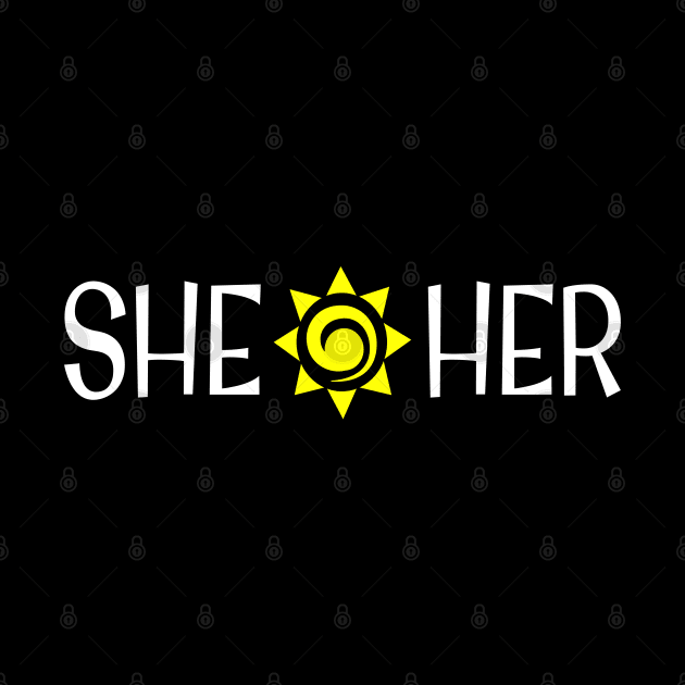 SHE / HER Non-Binary LGBTQIA by screamingfool