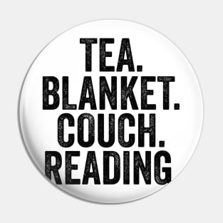 Tea Blanket Couch Reading Pin