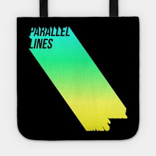 Parallel Lines, Skiing Stickers, Slalom skiing, snowboarding stickers, mountain skiing gifts Tote