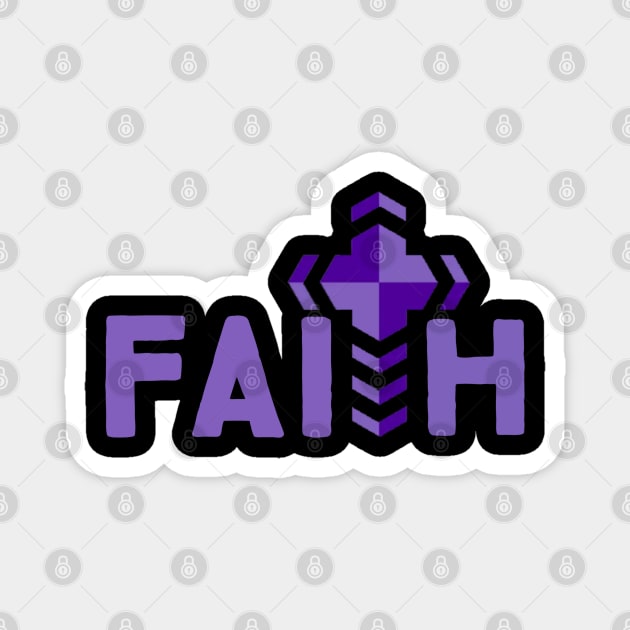 Faith Christian Jesus Cross Magnet by Christian Faith