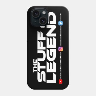 "TSOL" White Text / Black Outline with Social Media Phone Case