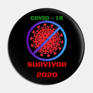 COVID 19 Survivor Pin