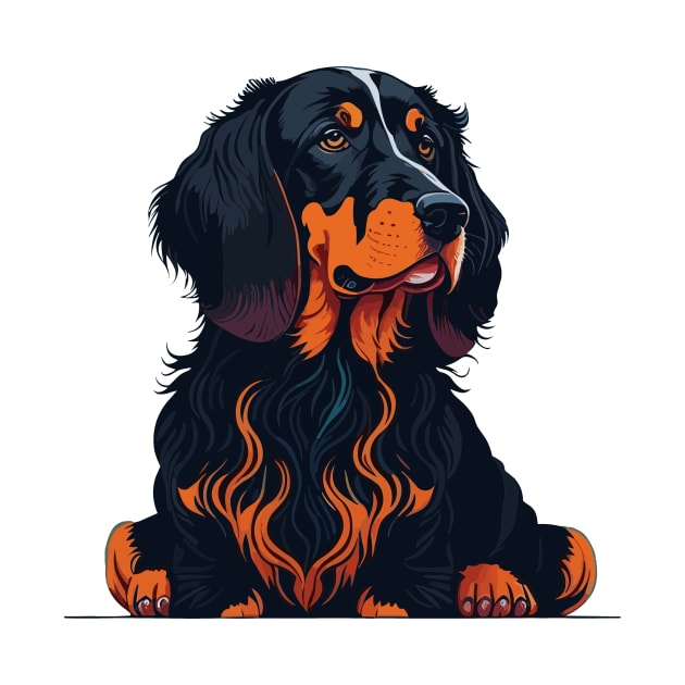 Gordon Setter Portrait by SpriteGuy95