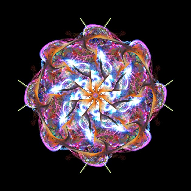 Spiral Arm Flame Mandala by crunchysqueak