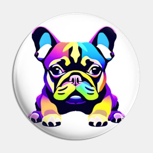 Cute Colorful Pug Puppy Pin