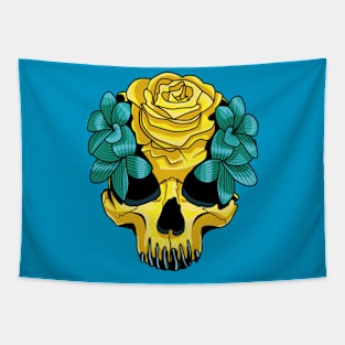 Flower skull Tapestry