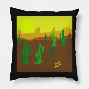 Cactus en el desierto Pillow